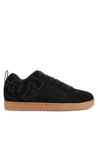 DC Shoes Sneakersy COURT GRAFFIK 300529-BGM Czarny. Kolor: czarny. Materiał: nubuk, skóra