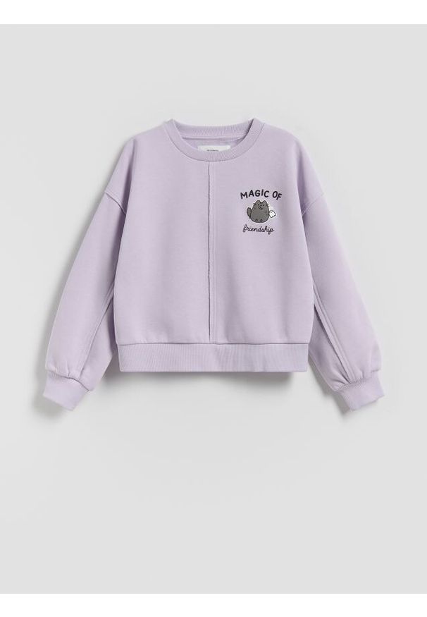 Reserved - Bluza Pusheen - lawendowy. Kolor: fioletowy. Materiał: bawełna