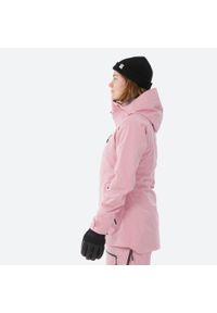 WEDZE - Kurtka narciarska i snowboardowa damska Quechua FR 500. Kolor: różowy. Materiał: materiał. Długość: długie. Sezon: zima. Sport: snowboard, narciarstwo