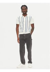 Lindbergh Kardigan 30-804062 Biały Relaxed Fit. Kolor: biały. Materiał: bawełna
