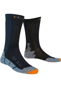 X-Socks - Skarpety trekkingowe dla kobiet X-socks Trekking Silver. Kolor: szary. Materiał: nylon, wełna, poliester, elastan. Sport: turystyka piesza #1