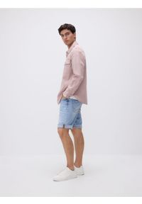 Reserved - Jeansowe szorty slim fit - niebieski. Kolor: niebieski. Materiał: jeans