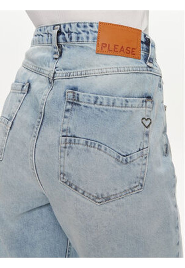Please Jeansy P70UCJGW7U Niebieski Straight Fit. Kolor: niebieski