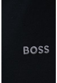 BOSS spodnie piżamowe 50469538 męskie kolor czarny z aplikacją. Kolor: czarny. Materiał: materiał. Wzór: aplikacja #2