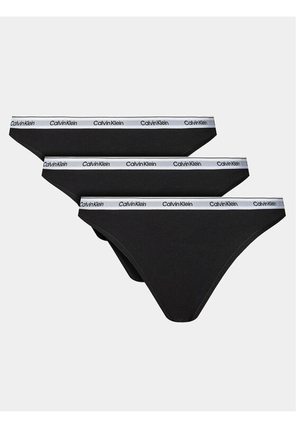 Calvin Klein Underwear Komplet 3 par fig klasycznych 000QD5207E Czarny. Kolor: czarny. Materiał: bawełna