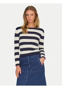 JDY Sweter Plum 15277223 Granatowy Regular Fit. Kolor: niebieski. Materiał: wiskoza #1