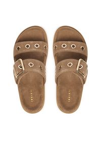 Inuikii Klapki Tilda Buckle 1004.003.0631 Beżowy. Kolor: beżowy. Materiał: zamsz, skóra #4