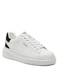 Guess Sneakersy 160385 Czarny. Kolor: biały. Materiał: skóra #4