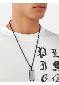 Philipp Plein - PHILIPP PLEIN Naszyjnik $Kull Bones PJWEA09NU Srebrny. Materiał: metalowe. Kolor: srebrny #5