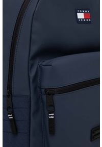 Tommy Jeans plecak męski kolor granatowy duży gładki. Kolor: niebieski. Materiał: włókno, materiał. Wzór: gładki #2