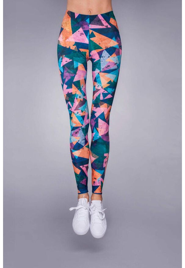 Legginsy sportowe damskie DEEP TRIP Tipi. Kolor: wielokolorowy