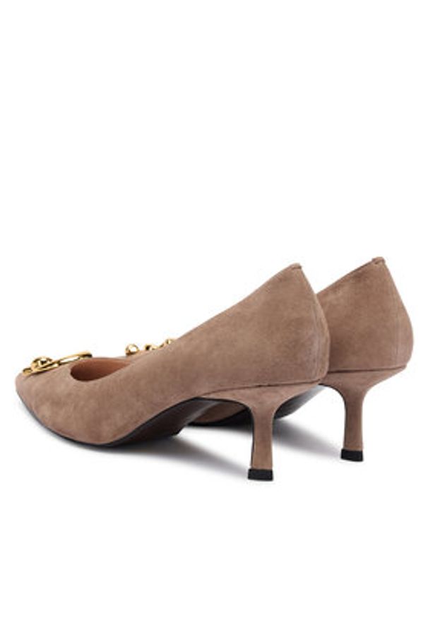 Coccinelle Czółenka E4 SB2 13 02 01 N59 Beżowy. Kolor: beżowy. Materiał: zamsz, skóra