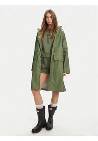 Hunter Parka Janna HARW0021242 Khaki Regular Fit. Kolor: brązowy. Materiał: syntetyk