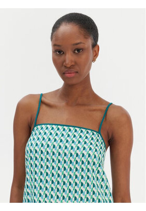 Seafolly Sukienka letnia Sorrento 55657-DR Zielony Regular Fit. Kolor: zielony. Materiał: wiskoza, len. Sezon: lato