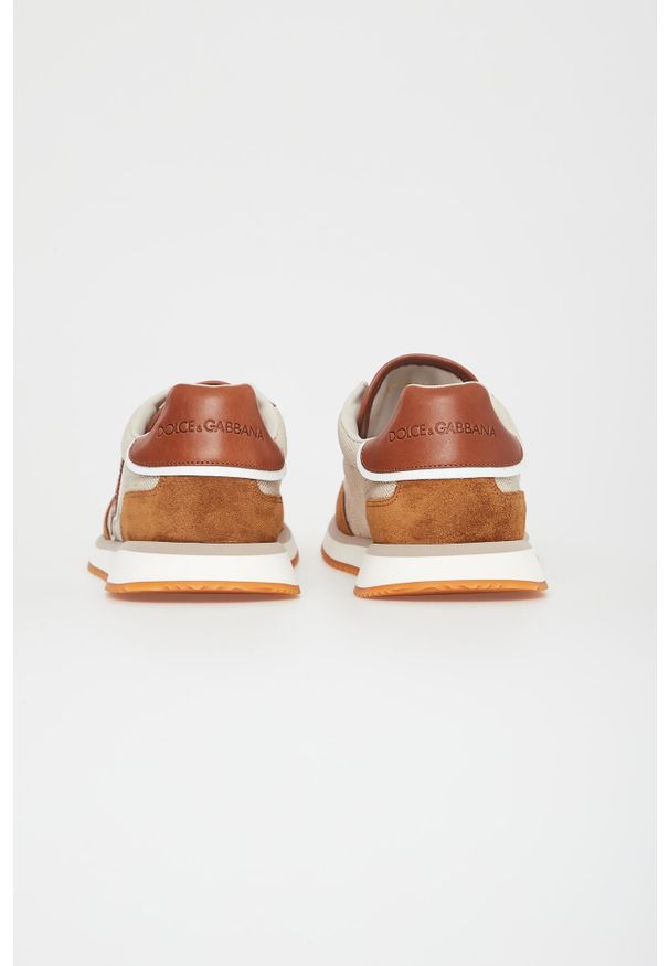 Dolce & Gabbana - Sneakersy męskie skórzane DOLCE & GABBANA. Materiał: skóra