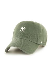 47 Brand - 47brand czapka New York Yankees kolor szary z aplikacją. Kolor: szary. Wzór: aplikacja