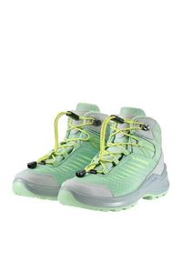 Buty trekkingowe dla dzieci Lowa Zirrox Ii Gtx Mid. Kolor: zielony. Materiał: syntetyk, materiał. Szerokość cholewki: normalna