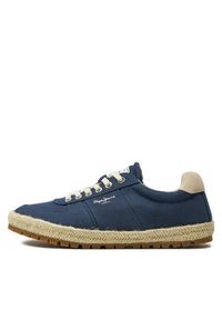 Pepe Jeans Espadryle Drenan Sporty PMS10323 Granatowy. Kolor: niebieski. Materiał: materiał. Styl: sportowy #4