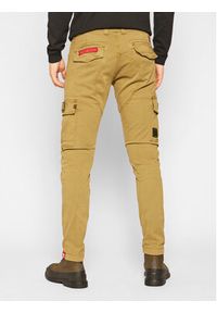 Alpha Industries Spodnie materiałowe Petrol Patch 178207 Zielony Slim Fit. Kolor: zielony. Materiał: materiał, bawełna