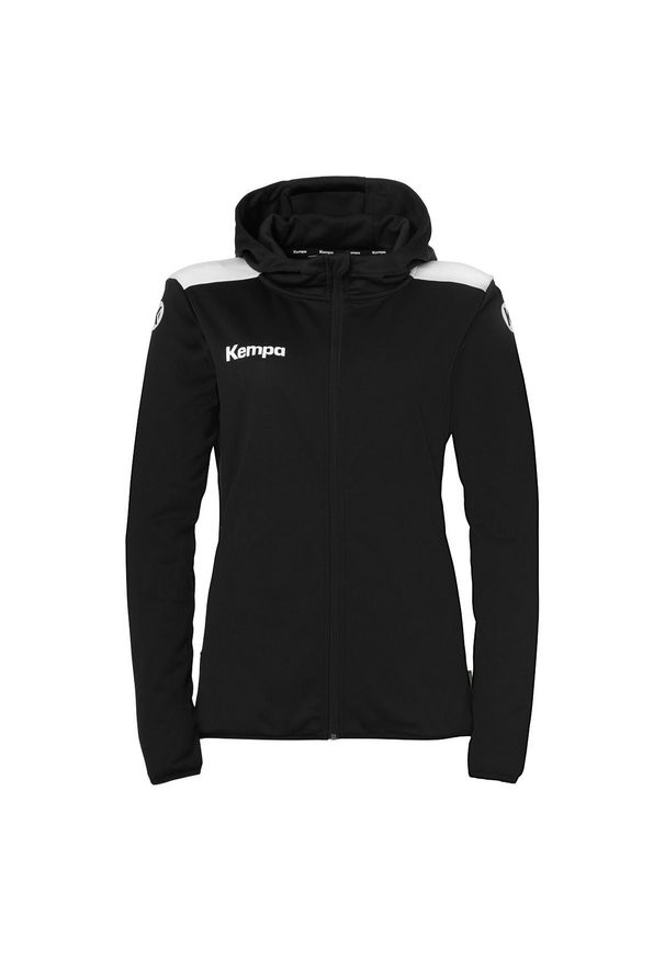 KEMPA - Damska bluza dresowa z kapturem Kempa Emotion 27. Typ kołnierza: kaptur. Kolor: czarny, wielokolorowy, biały. Materiał: dresówka. Sport: piłka ręczna