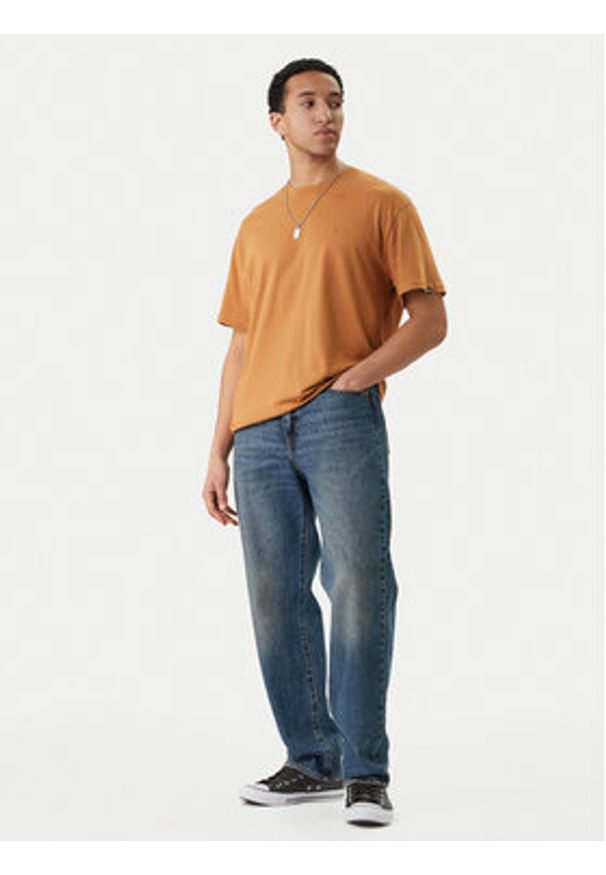 Quiksilver T-Shirt Salt Water EQYZT08204 Brązowy Regular Fit. Kolor: brązowy. Materiał: bawełna