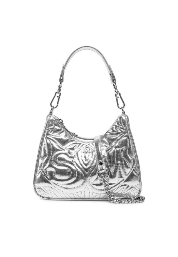 Steve Madden Torebka Blimited SM13001563 Srebrny. Kolor: srebrny. Materiał: skórzane