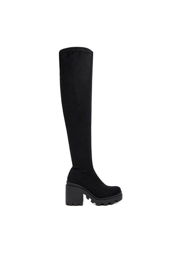 DeeZee Kozaki ZB362-2A Czarny. Kolor: czarny. Materiał: materiał