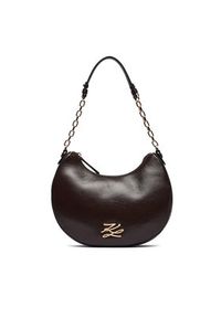 Karl Lagerfeld - KARL LAGERFELD Torebka A4W30104 Brązowy. Kolor: brązowy. Materiał: skórzane #6