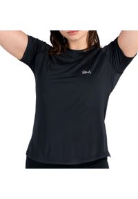 SLAVIWEAR - Koszulka do biegania damska Slavi Classic Black. Kolor: czarny. Długość rękawa: krótki rękaw. Długość: krótkie