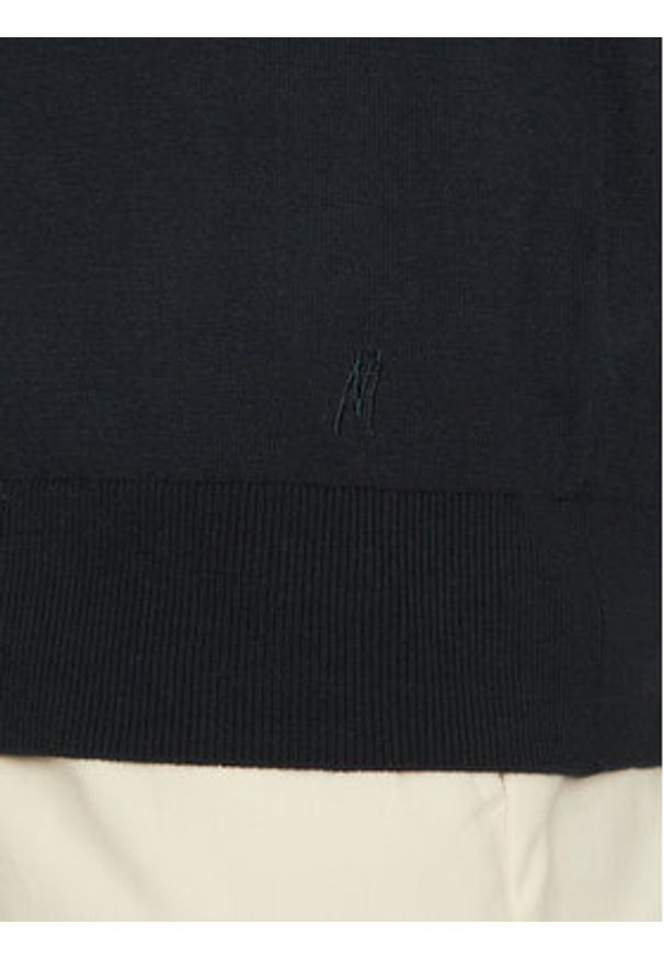 Marciano Guess Sweter 5GHR02 5861Z Granatowy Regular Fit. Kolor: niebieski. Materiał: bawełna