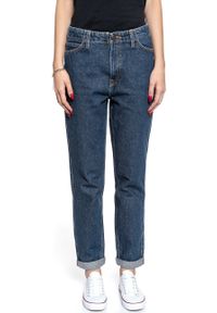 Lee - SPODNIE DAMSKIE LEE TAILORED MOM DARK WORN L31IRDEP 112107151