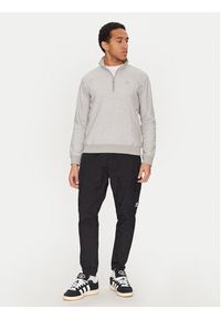 Adidas - adidas Bluza Trefoil Essentials Waffle JD2447 Szary Regular Fit. Kolor: szary. Materiał: syntetyk, bawełna #3