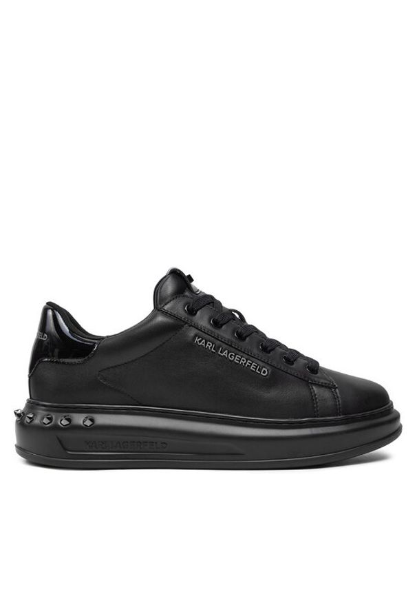 Karl Lagerfeld - KARL LAGERFELD Sneakersy KL52574A Czarny. Kolor: czarny. Materiał: skóra