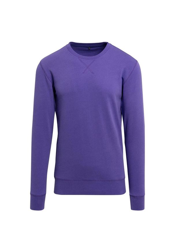 BUILD YOUR BRAND - Bluza Rozpinana Dla Dorosłych Unisex Light Crew Neck. Kolor: fioletowy