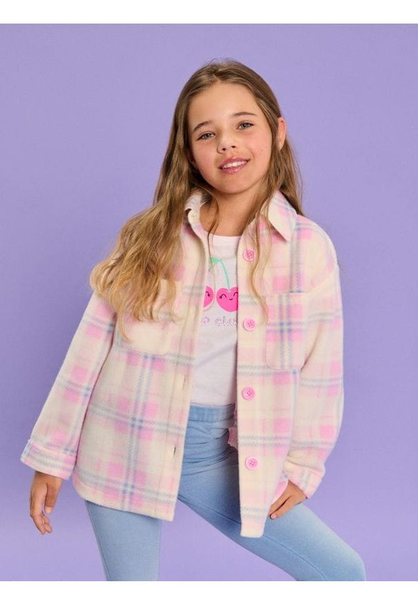 Sinsay - Kurtka koszulowa - różowy. Kolor: różowy