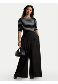 Lauren Ralph Lauren - LAUREN RALPH LAUREN Spodnie materiałowe Chabrell 200980217001 Czarny Wide Leg. Kolor: czarny. Materiał: syntetyk #6