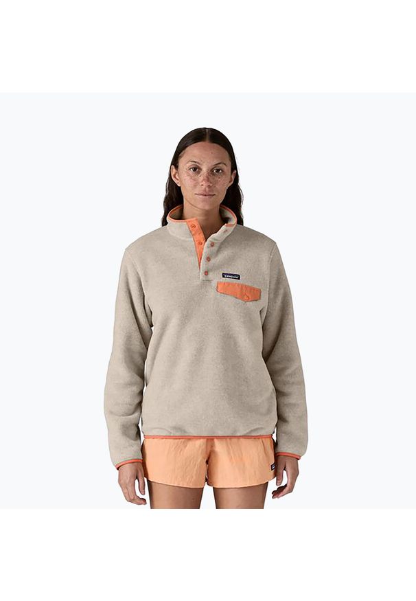 Bluza trekkingowa damska Patagonia LW Synch Snap-T P/O. Kolor: beżowy