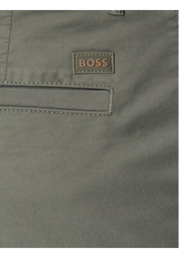 BOSS Szorty materiałowe Chino 50536723 Khaki Slim Fit. Kolor: brązowy. Materiał: bawełna