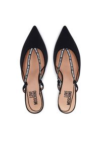 Love Moschino - LOVE MOSCHINO Czółenka JA10516G0OIM0000 Czarny. Kolor: czarny. Materiał: materiał #3