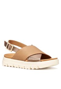 Geox Sandały D Xand 2.1S D45SZE 043CF C5242 Beżowy. Kolor: beżowy. Materiał: skóra #4