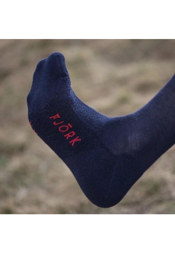 FJORK MERINO - Skarpety Merino Classic Cut - zestaw 3 par. Kolor: niebieski. Materiał: wełna, elastan, poliamid. Sport: bieganie