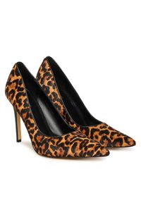 MICHAEL Michael Kors Szpilki Elyse 40F5EYHP1H Brązowy. Kolor: brązowy. Materiał: skóra. Obcas: na szpilce #4