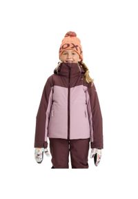 Roxy - Kurtka do sportów zimowych techniczna damska FREE JET BLOCK 10K. Kolor: różowy. Materiał: poliester, materiał. Sezon: zima. Sport: narciarstwo #1