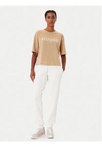 Guess T-Shirt V5YI02 I3Z14 Beżowy Boxy Fit. Kolor: beżowy. Materiał: bawełna #3