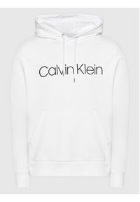 Calvin Klein Bluza Logo K10K104060 Biały Regular Fit. Kolor: biały. Materiał: bawełna #5