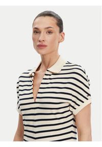 TOMMY HILFIGER - Tommy Hilfiger Sukienka codzienna WW0WW44514 Beżowy Regular Fit. Okazja: na co dzień. Kolor: beżowy. Materiał: bawełna. Typ sukienki: proste. Styl: casual #4