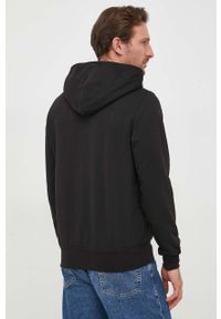 TOMMY HILFIGER - Tommy Hilfiger bluza męska kolor czarny z kapturem gładka. Typ kołnierza: kaptur. Kolor: czarny. Wzór: gładki #3