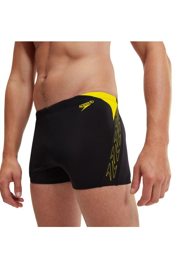 Kąpielówki męskie spodenki kąpielowe Speedo HyperBoom Splice. Kolor: czarny, wielokolorowy, żółty