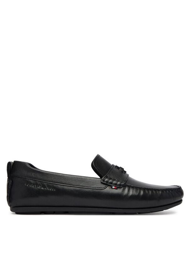 TOMMY HILFIGER - Tommy Hilfiger Mokasyny Hardware Lth Driver FM0FM05855 Czarny. Kolor: czarny. Materiał: skóra