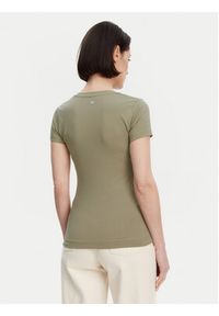 Guess T-Shirt W5GI08 J1314 Khaki Slim Fit. Kolor: brązowy. Materiał: bawełna #5
